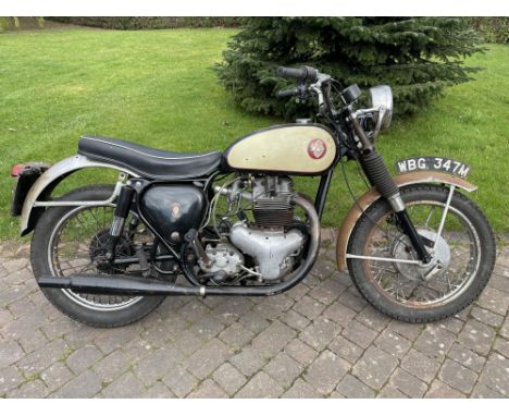 Original CB32 Gold Star 'Scrambler' later fitted with an A10 650cc twin. Ready to ride. Originally dispatched new to Paris in