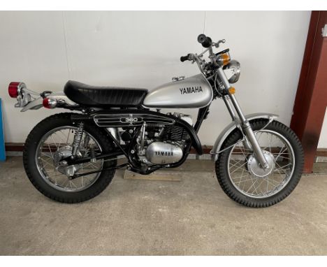 An early example of the iconic Yamaha RT-1 Enduro bike. Pretty little Enduro bike with 30bhp from its 351cc, 5-port, single P