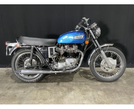 Sweet-handling,'oil-in-frame',T120V with the 5-speed gearbox. USA-spec and matching numbers Desirable' oil-in-frame bike with