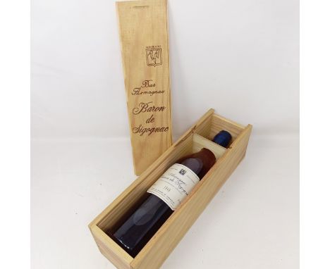 A bottle of Baron de Sigognac, Armagnac 1948, 70 cl, 40% Alc. vol.