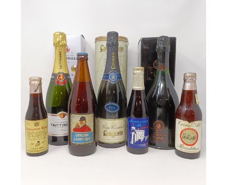 A bottle of Taittinger, and various other bottles of sparkling wine and beer (7)