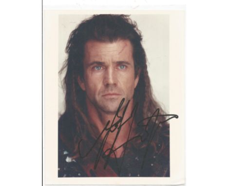 Mel Gibson signed 10x8 colour photo. Mel Columcille Gerard Gibson AO (born January 3, 1956) is an American actor, film direct