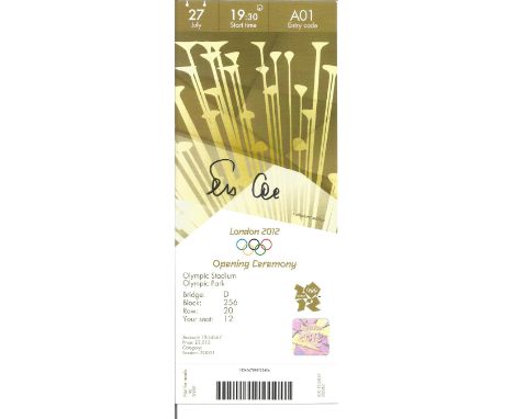  Seb Coe London 2012 Olympic Games Opening Ceremony entrance ticket and a London 2012 Opening Ceremony Programme. Good condit