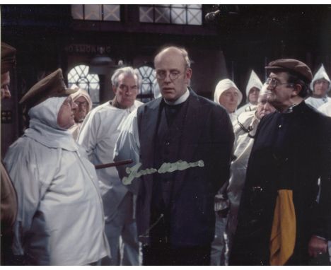 Dads Army 8x10 comedy scene photo signed by actor Frank Williams. Good condition. All autographs come with a Certificate of A