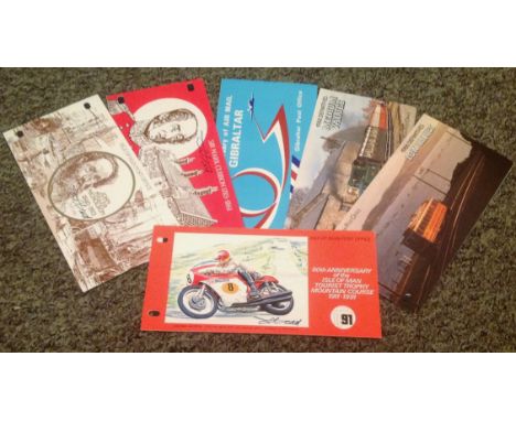 Isle of Man stamp collection 6 presentation packs subjects included are 80TH Anniversary of The Isle of Man Tourist Trophy Mo