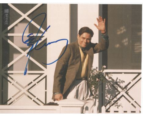 Jim Carrey signed 10x8 colour photo. James Eugene Carrey (born January 17, 1962) is a Canadian-American actor, comedian and w
