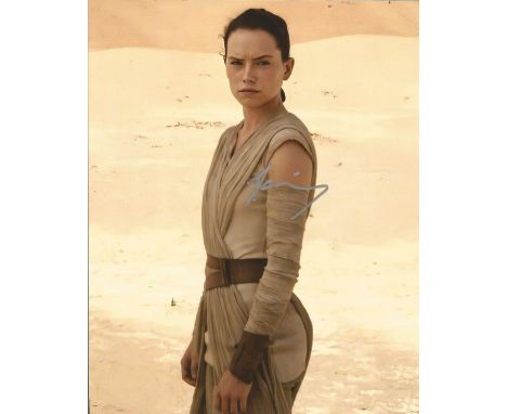 Daisy Ridley signed 10x8 Star Wars colour photo. Daisy Jazz Isobel Ridley (born 10 April 1992) is an English actress who rose