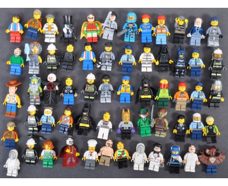 Lego - a large collection of approx x60 official Lego made minifigures. Figures from various themes present to include; City,