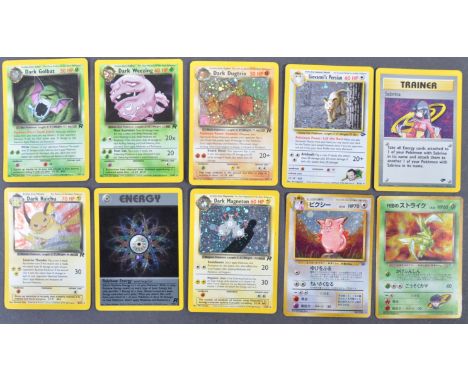 A collection of 10x original vintage 1990'S &amp; 2000'S Wizards Of The Coast WOTC Pokemon The Trading Card Game Pokemon Card