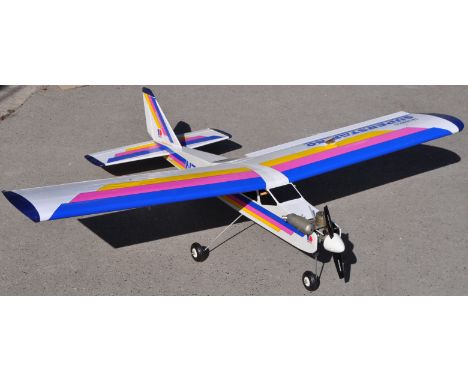 Radio Controlled Plane - a Hobbico made FP Series N78&amp;ER trainer RC radio controlled aeroplane / plane. Fitted with an OS