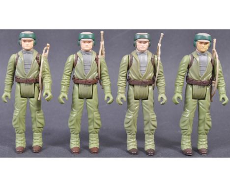 Star Wars Action Figures - a collection of x4 original vintage Kenner / Palitoy made Star Wars action figures - all Rebel Com