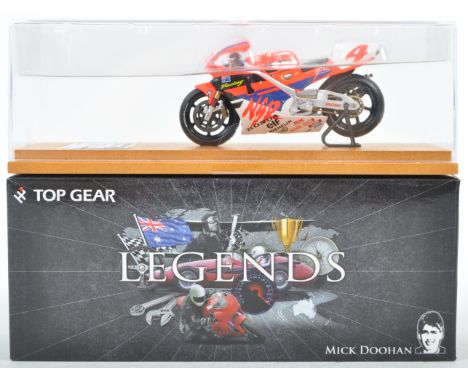 An original boxed Top Gear 1:43 scale precision diecast model motorbike from the ' Legends ' series No. TGL02 Honda NSR 500 a