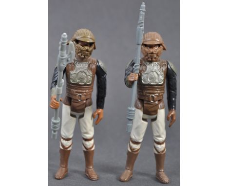 Star Wars Action Figures - two original vintage loose Kenner / Palitoy made Star Wars action figures - Lando Calrissian Skiff