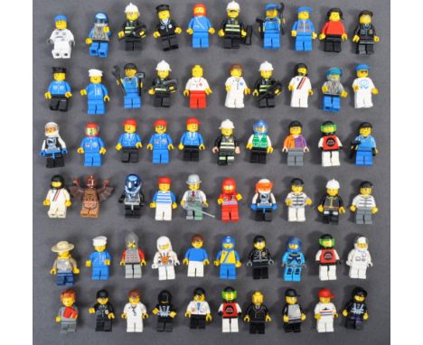 Lego - a large collection of approx x60 official Lego made minifigures. Figures from various themes present to include; City,