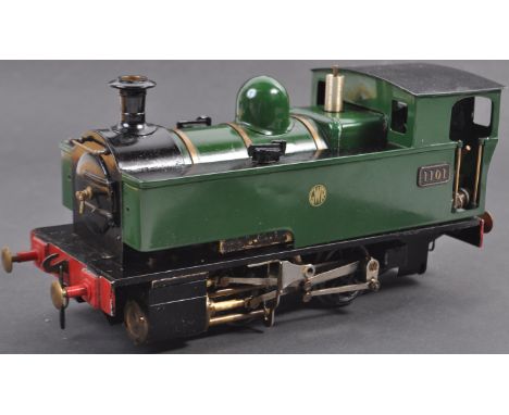 A rare original vintage 1980s Merlin 45mm gauge 10mm scale live steam GWR Great Western Railway locomotive 1101. Made by Avon