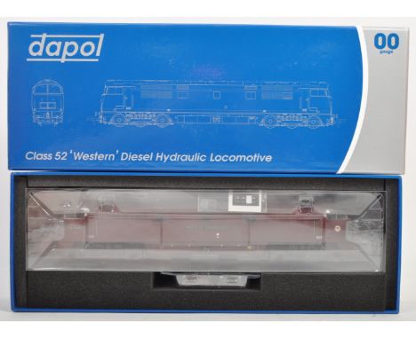 An original Dapol made 00 gauge model railway trainset diesel hydraulic locomotive engine No. 4D-003-001 Class 52 British Rai