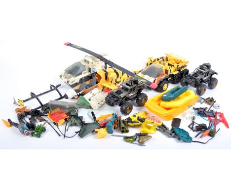A large collection of original vintage Hasbro made Action Force / GI Joe action figure playsets and accessory items to includ
