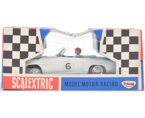 An original vintage 1960's Triang / Tri-ang made Scalextric 1/32 scale slot racing car C175 ' Mercedes 190SL ' In white with 