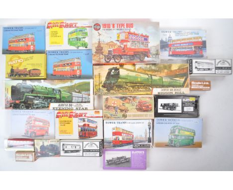 A collection of 20+ assorted various scale model kits to include Airfix, Keil Kraft, Concept Models, Scale Link, Slaters and 