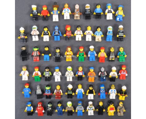 Lego - a large collection of approx x60 official Lego made minifigures. Figures from various themes present to include; City,