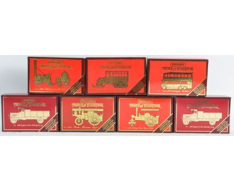 A collection of x7 assorted boxed Matchbox Models Of Yesteryear Limited Edition presentation models comprising Y-12 Stephenso