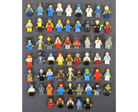 Lego - a large collection of approx x60 official Lego made minifigures. Figures from various themes present to include; City,