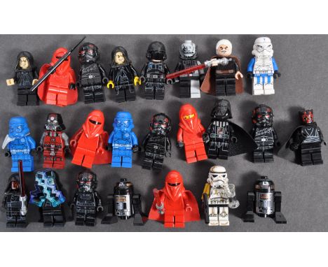Lego Minifigure - Lego Star Wars -a collection of x25 original Lego Star Wars minifigures comprising Darth Vader, Darth Maul,