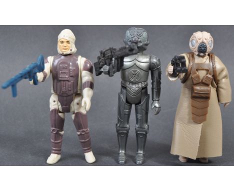 Star Wars Action Figures - a collection of x3 original vintage loose Kenner / Palitoy made Star Wars action figures - all Bou