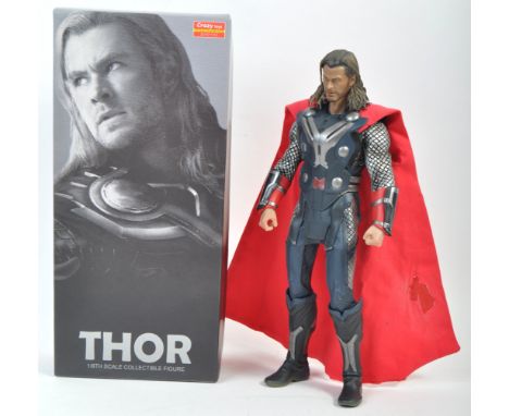 An original Crazy Toys made boxed 1/6 scale Marvel Universe collectible figure Thor.&nbsp;The model appearing mint within ori