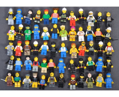 Lego - a large collection of approx x60 official Lego made minifigures. Figures from various themes present to include; Lego 