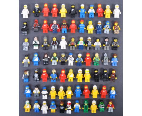 Lego - a large collection of approx x75 official Lego made minifigures. Figures from various themes present to include; large