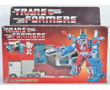 An original vintage 1980s (1985)&nbsp;Hasbro made G1 Transformers / The Trans Formers boxed action figure City Commander Ultr