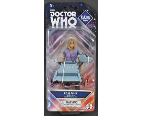 Doctor Who – K9 – John Leeson (voice) – an autographed Underground Toys 5.5" Collector Series action figure ' Rose Tyler With