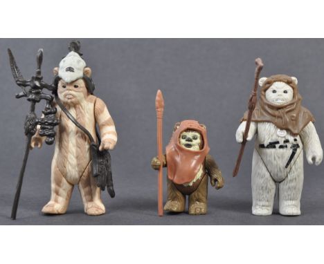 Star Wars Action Figures - a collection of x3 original vintage Kenner / Palitoy made loose Star Wars action figures - all Ewo