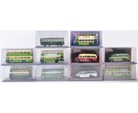 A collection of x10 original Corgi Original Omnibus 1/76 scale boxed diecast model buses comprising; 41901 Leyland PD3 Queen 