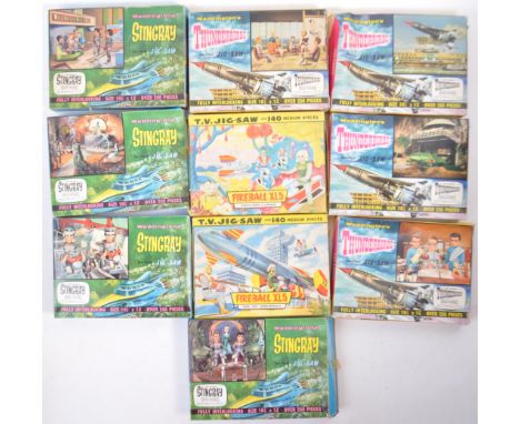 A collection of x10 original vintage 1960s Waddington's made Gerry Anderson related Jigsaw / Jig-Saw puzzles. Includes; x4 Th