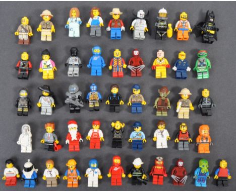 Lego - a large collection of approx x45 official Lego made minifigures. Figures from various themes present to include; City,