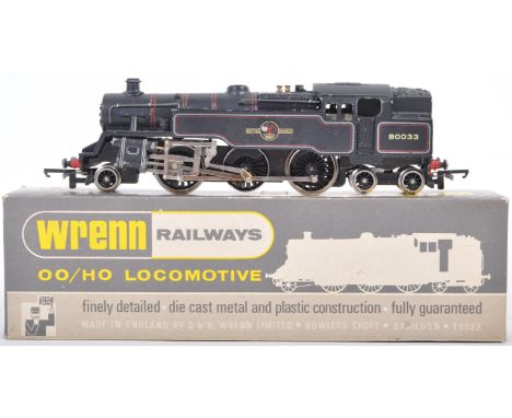 An original Wrenn Railways made 00 gauge model railway trainset locomotive engine No. w2218 British Railways 2-6-4 tank loco.