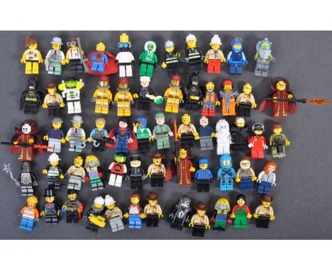Lego - a large collection of approx x60 official Lego made minifigures. Figures from various themes present to include; India