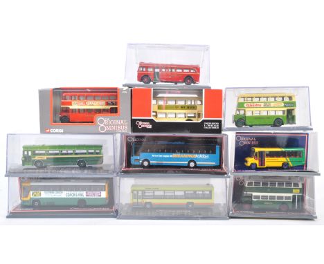 A collection of x10 original Corgi Original Omnibus 1/75 scale boxed diecast model buses comprising; 40808 Bristol Lodekka, 4