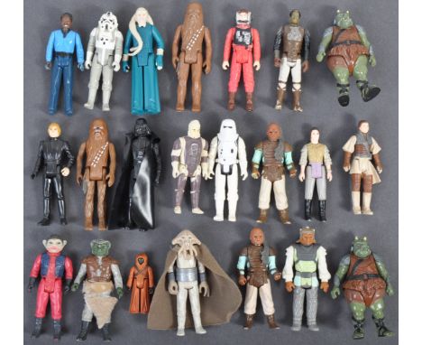 A collection of x22 original vintage Kenner / Palitoy made Star Wars action figures to include; Luke Skywalker, Darth Vader, 