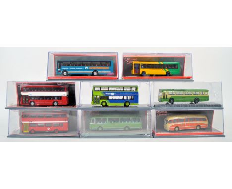 A collection of x8 original Corgi Original Omnibus 1/76 scale boxed diecast model buses comprising; 40305 Burlingham Seagull 