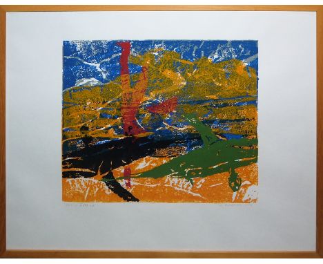 Hans Jörg Holubitschka, "Urbino", sign. Linolschnitt, gerahmtHans-Jörg Holubitschka,1960 Selters, Westerwald - 2016 Düsseldor