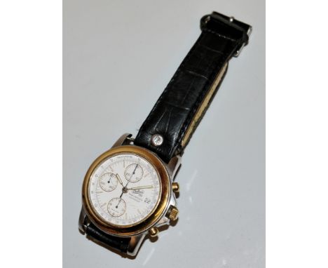 DuBois 1785 tous terrains automatique Chronograph Limited EditionSchweizer Herrenarmbanduhr, Gehäuse Stahl mit vergoldeter Lü