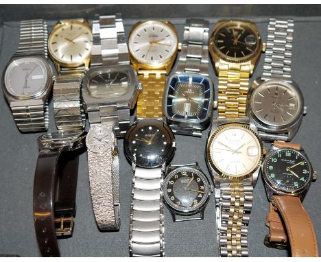 13 hochwertige Armbanduhren ab den 1950er JahrenSechs Uhren mit Automatik-Werken von Dugena, Osco, Arsa, Kienzle, Oebra, Tiss