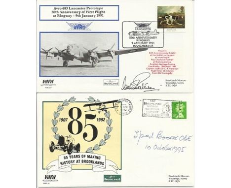  VAFA Brooklands Museum Signed cover collection 2 . Album with lots of special signed VAFA covers over 30 covers including ra
