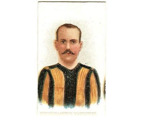 WILLS SCISSORS 1907 CLUB COLOURS CIGARETTE CARD - WOLVERHAMPTON WANDERERS
&nbsp;
Part of a fabulous collection of Wolves trad