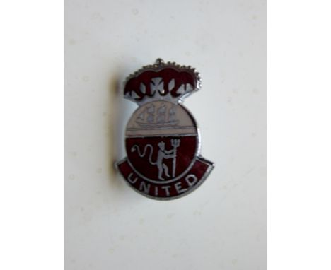 MANCHESTER UNITED VINTAGE COFFER BADGE