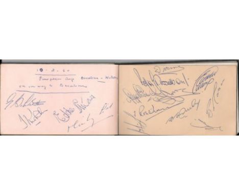 1960 BARCELONA V WOLVES EUROPEAN CUP - WOLVES AUTOGRAPHS X 21
Autographs on 3 pages removed from vintage autograph book, The 