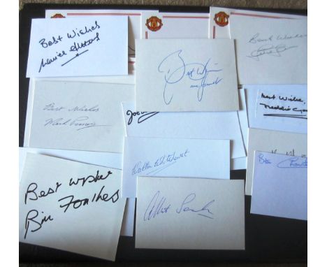 MANCHESTER UNITED - COLLECTION OF AUTOGRAPHS
20 White cards signed by Manchester Utd players including Morris, Anderson, Grea